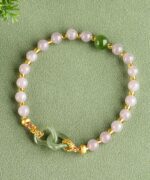 Bead Heart S925 Natural Jade Bracelet