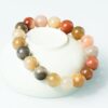 10mm Bead Natural Gold Silk Jade Bracelet