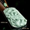 Natural Jade Dragon Carved Pendant Necklace
