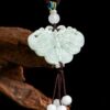 Butterfly Jadeite Carved 100% Untreated Natural Type A Jade Pendant Necklace