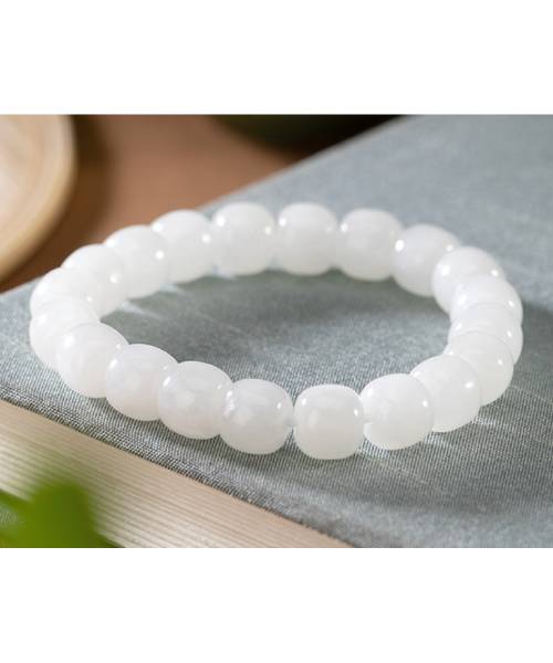 Natural Jade Simple Design Bead Bracelet