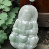 Natural Jade Guanyin Pendant Necklace