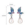 Natural Pearl Butterfly S925 Earrings
