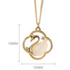 Natural Jade Swan S925 Pendant Necklace