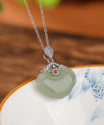 Natural Jade Ruyi Pendant