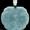 Natural Jade Dragon and Phoenix Pendant Necklace