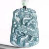 Natural Jade Dragon Pendant Necklace