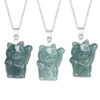 S925 Natural Jade Lucky Cat Pendant Necklace