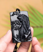 Natural Jade Tiger Black Jade Pendant