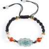 Natural Jade Lotus Flower Bracelet