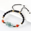 Natural Jade Lotus Bracelet