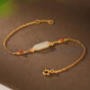 Natural Jade Simple Design S925 Bracelet