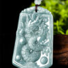 Handcrafted Natural Jade Dragon Pendant Necklace