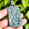 Handcrafted Natural Jade Dragon Pendant