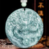 Natural Jade Dragon Round Pendant