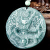Handcrafted Natural Jade Dragon Pendant Necklace