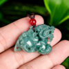 Natural Jade Handcrafted Pixiu Pendant Necklace