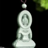 Natural Jade Handcrafted Guanyin Pendant