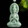 Natural Jade Handcrafted Guanyin Pendant