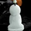 Handcrafted Buddha Natural Jade Pendant Necklace