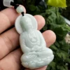 Handcrafted Buddha Natural Jade Pendant Necklace