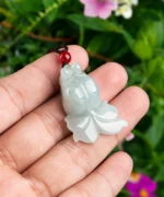 Natural Jade Handcrafted Fish Pendant Necklace