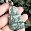 Natural Jade Handcrafted Bodhisattva Tara Guanyin Pendant Necklace