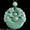 Wealth Pixiu Natural Jade Handcrafted Pendant Necklace