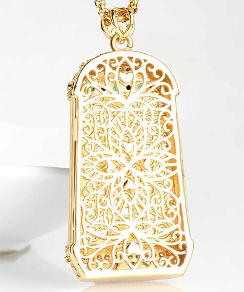 Simple Design Natural Jade Pendant Necklace