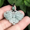 Beautiful Butterfly Natural Jade Pendant Necklace