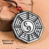 Tai Chi Bagua Natural Jade Pendant Necklace