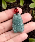 Baby Dragon Natural Jade Pendant Necklace
