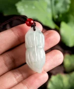 Peanut Natural Jade Pendant Necklace