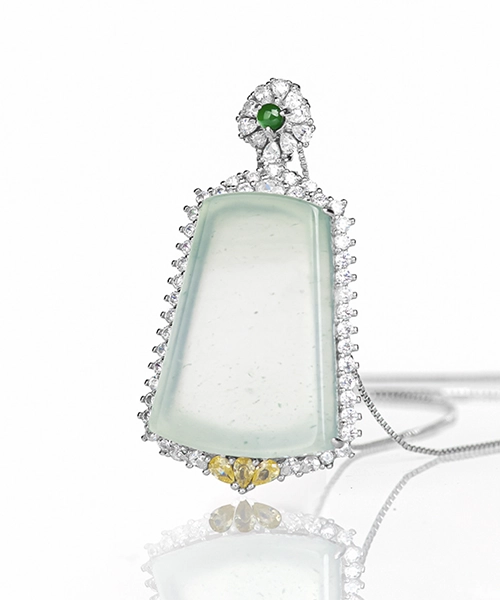 Simple Design S925 Natural Jade Pendant Necklace