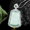 Simple Design S925 Natural Jade Pendant Necklace