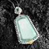 Simple Design S925 Natural Jade Pendant Necklace