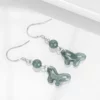 Butterfly Natural Jade S925 Earrings