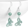 Butterfly Natural Jade S925 Earrings