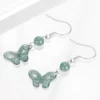 Butterfly Natural Jade S925 Earrings