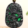 Dragon Black Natural Jade Pendant