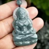 Tara Guanyin Medal Natural Jade Pendant