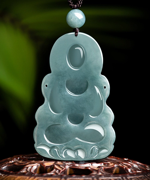 Tara Guanyin Medal Natural Jade Pendant
