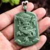 Dragon Carved Natural Jade Pendant