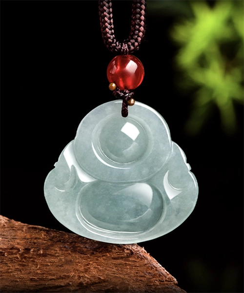 Jade Buddha Natural Jadeite Pendant - Image 4