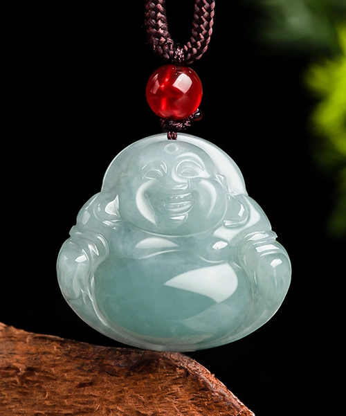 Jade Buddha Natural Jadeite Pendant - Image 5