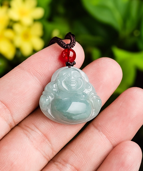 Jade Buddha Natural Jadeite Pendant