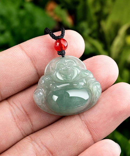 Jadeite Buddha Natural Jade Pendant