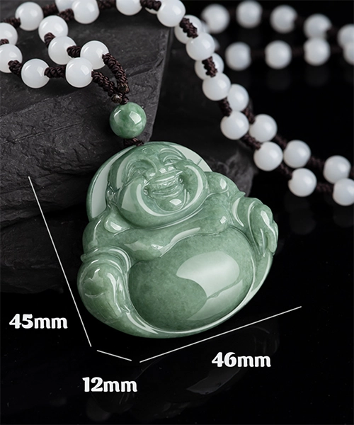 Jadeite Pendant Natural Jade Buddha - Image 6