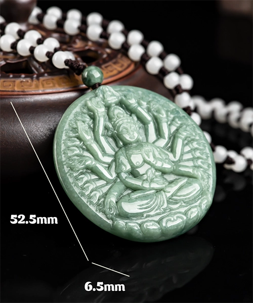 Guanyin Thousand Hands Jade Pendant