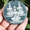 Jadeite Buddha Jade Round Pendant